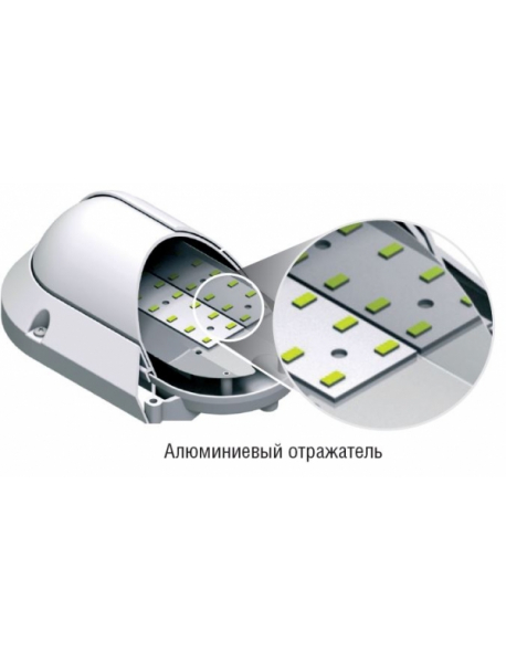 Светильник Navigator 94 824 NBL-PO1-8-4K-BL-IP65-LED (R) (аналог НПБ 1401)