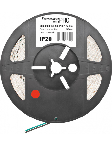 СД Лента Navigator 71 437 NLS-3528R60-4.8-IP20-12V-Pro R5