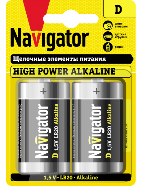 Элемент питания Navigator 94 755 NBT-NE-LR20-BP2