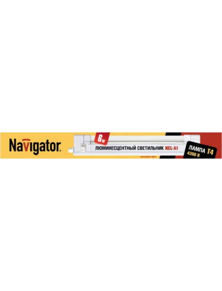 Светильник Navigator 94 500 NEL-A1-E106-T4-840/WH (ЛПБ T4 6 Вт)