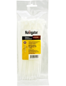 Хомуты Navigator 71 059 NCT-076-450-100/WH (100 шт/упак)