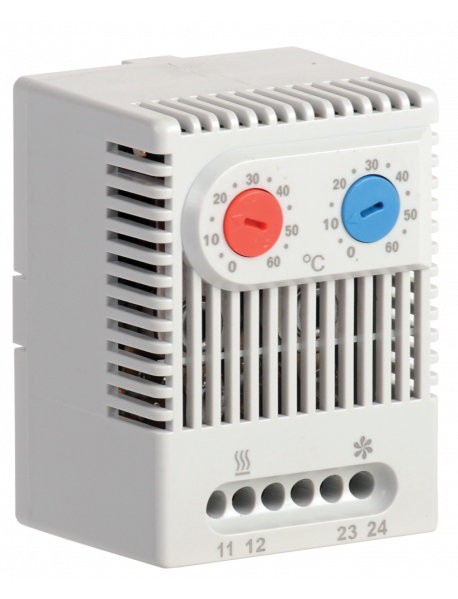 Термостат двухканальный от 0 до +60°C NO+NC IEK