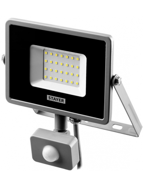 Светодиодный прожектор LED PRO 10 Вт с датчиком движения STAYER 57133-10