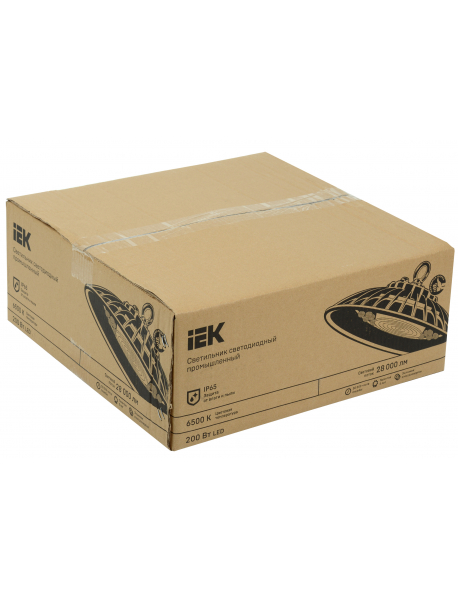 Светильник ДСП 3012 PRO 200Вт 120гр 6500К IP65 алюминий IEK