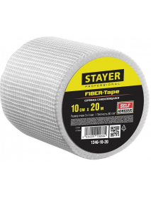 Серпянка-сетка STAYER "PROFESSIONAL" стеклотканевая, самоклеящаяся 1246-10-20