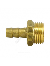 Переходник латунь неразъемный для шланга Дн 16х1/2" НР Цветлит ZW50120