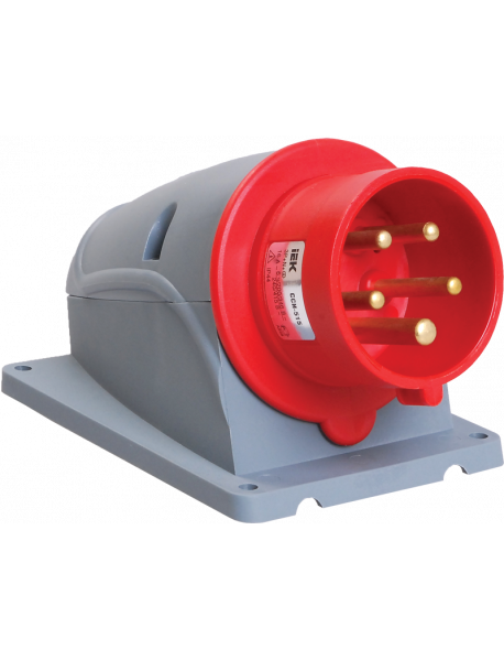 Вилка стационарная ССИ-515 16А-6ч/200/346-240/415В 3Р+РЕ+N IP44 MAGNUM ИЭК