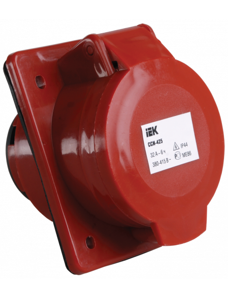 Розетка стац. скрытая ССИ-425 3Р+Е+N 32А 380-415В IP44 IEK