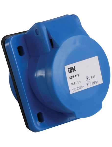 Розетка стац. скрытая ССИ-413 2Р+Е 16А 200-250В IP44 IEK