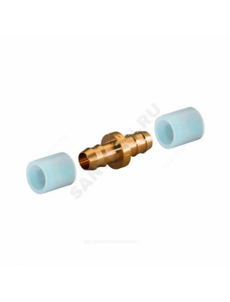 Муфта для PE-X латунь Q&E Дн 14 в/к кольцо Uponor 1058659
