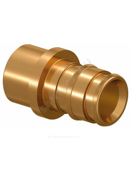 Муфта переходная для PE-X латунь Q&E Дн 16х15 пресс Uponor 1008734