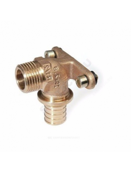 Водорозетка для PE-X бронза RAUTITAN RX Дн 20х1/2" НР Rehau 13661081001