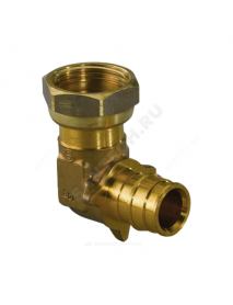 Угольник для PE-X латунь Q&E Дн 16х1/2" с накидной гайкой Uponor 1047879