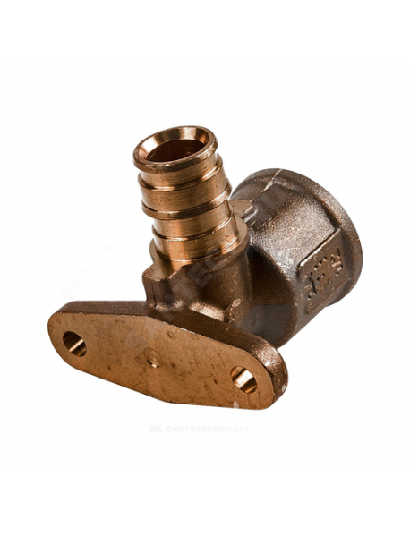 Водорозетка для PE-X латунь Smart Aqua Q&E Дн 16х1/2" ВР с фланцем l=43мм Uponor 1023034