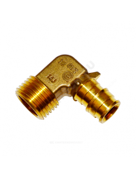 Угольник для PE-X латунь Q&E Дн 25х3/4" НР Uponor 1023022