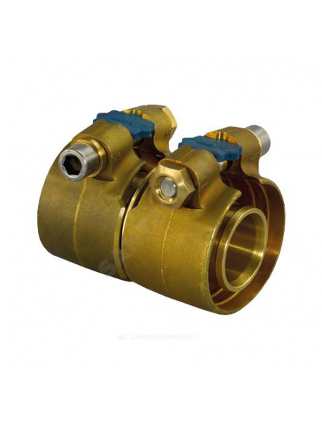 Муфта зажимная для PE-X латунь Wipex Дн 25х2,3 Ру6 Uponor 1042972