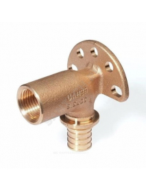 Водорозетка для PE-X бронза RAUTITAN RX Дн 16х1/2" ВР L=59мм Rehau 13661121001 (137256)