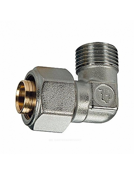 Угольник МП латунь обжим R562AM Дн 32х1"х90гр НР Giacomini R562MX126