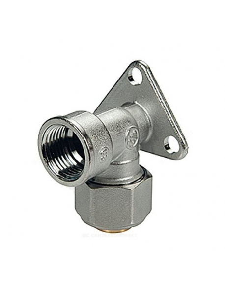 Водорозетка МП латунь хром обжим R572AM Дн 20х1/2" ВР Giacomini R572MX057