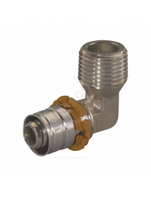 Угольник МП латунь пресс MLC Дн 40х1 1/4"х90гр Ру10 НР Uponor 1046909