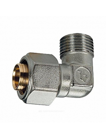 Угольник МП латунь обжим R562AM Дн 16х1/2"х90гр НР Giacomini R562MX048