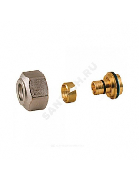 Переходник МП латунь обжим R179 Дн 18х2,5х16 Giacomini R179X046
