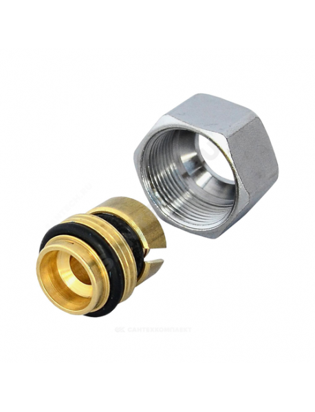 Переходник МП/PE-X латунь обжим R179AM Дн 17х2,0х18 Ру10 Giacomini R179MX034