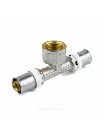 Тройник МП латунь никель пресс 8011 Дн 20х3/4"х20 ВР ГОСТ 32415-2013 Aquasfera 8011-03