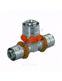 Тройник переходной МП латунь пресс S-PRESS PLUS Дн 25х16х25 Uponor 1070574