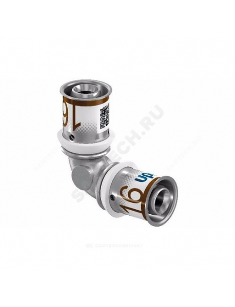 Угольник МП латунь пресс S-PRESS PLUS Дн 25х90гр Uponor 1070529