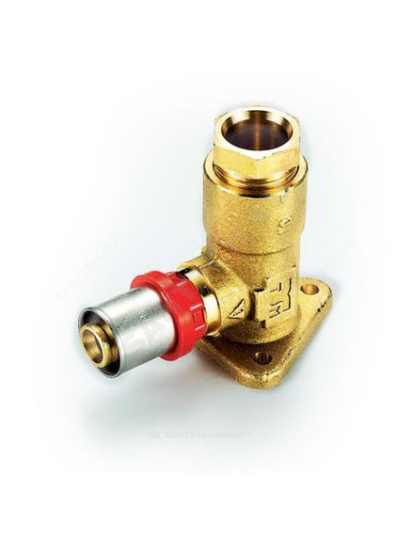 Водорозетка МП латунь пресс Дн 16х1/2" ВР TIEMME 1650004(1656G001604CZ)