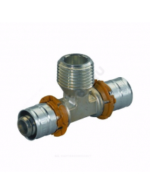 Тройник МП латунь пресс S-PRESS PLUS Дн 32х3/4"х32 НР Uponor 1070594