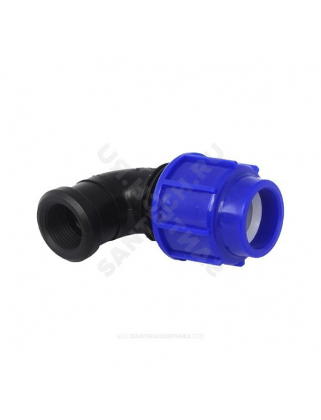Отвод ПЭ ВР Дн 20х1/2"х90гр напорный компрессионный ТПК-АКВА 50022012