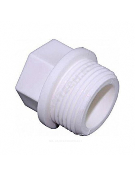Заглушка (пробка) PP-R белая НР Дн 20х1/2" длинная VALFEX 10164020 Заглушка (пробка) PP-R белая НР Дн 20х1/2" длинная VALFEX 10164020