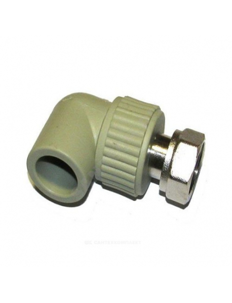 Угольник PP-R комбинированный серый VALFEX