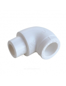 Угольник PP-R белый внутр/наруж пайка Дн 25х90гр VALFEX 10110025