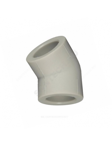 Угольник PP-R серый внутренняя пайка Дн 40х45гр VALFEX 10107040Г