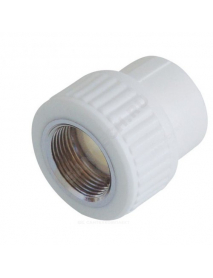 Муфта PP-R комбинированная белая ВР Дн 20х1/2" VALFEX 10129020