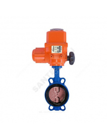 Затвор дисковый поворотный чугун VPI4448-B04EP Ду 250 Ру16 межфл с эл/приводом диск чугун манжета EPDM Tecofi VPI4448-B04EP0250